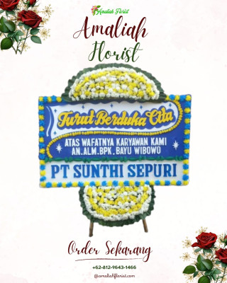 Papan Bunga Duka di Binong